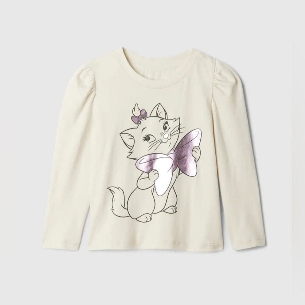 NWT BabyGAP Disney The Aristocrats Cream Long Sleeve (6-12, 12-18, 18-24, 2T) - Picture 1 of 4